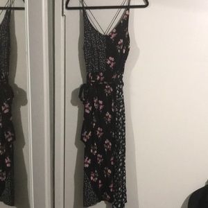 Topshop | Mixed print midi dress